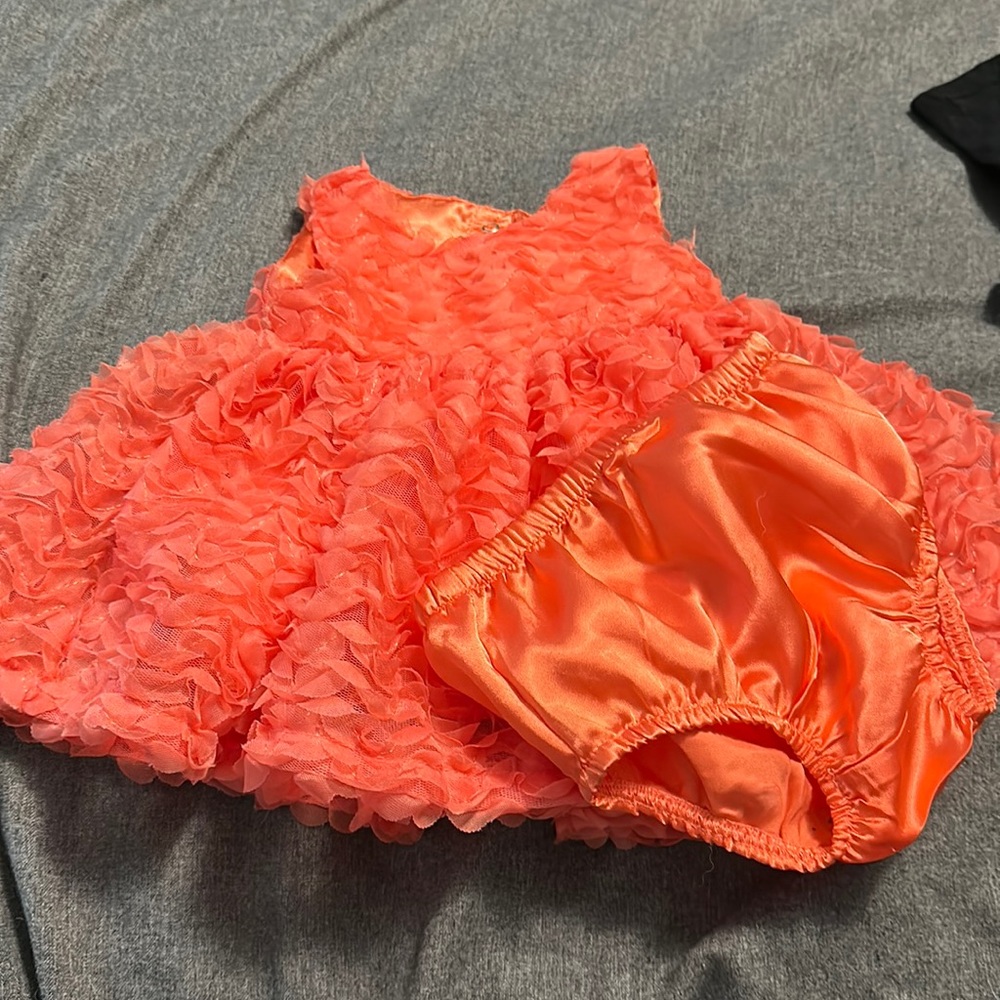 Baby girl peach dress